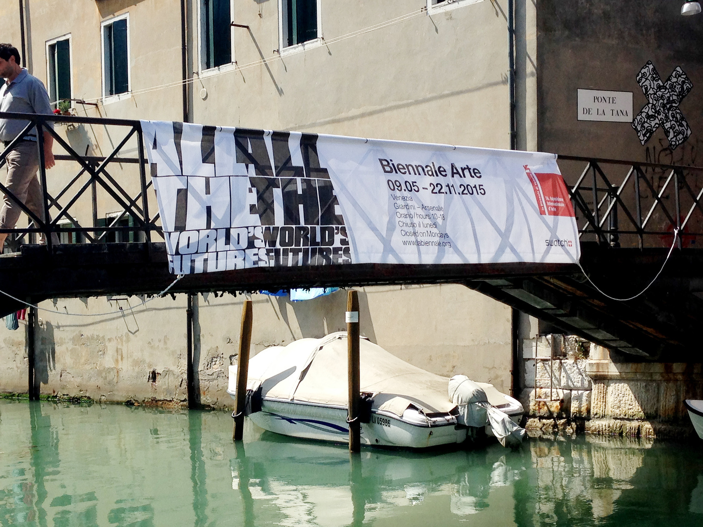 Almost every bridge around in Venice is carrying our design for half a year now...