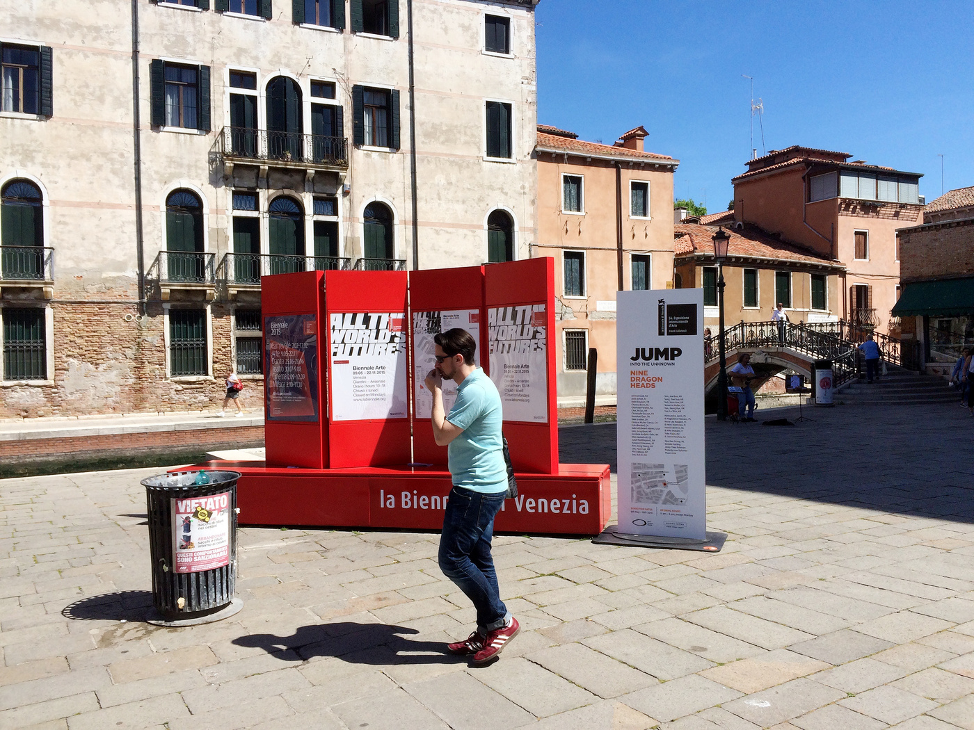 Well ... just not to forget that we’re in Venice and the Biennale Arte 2015 is on.